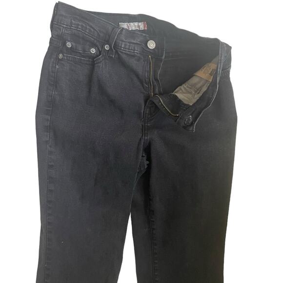 Y2K VTG Levis 512 Perfectly Slimming Jeans Women 10M Black Bootcut Western - Picture 7 of 13